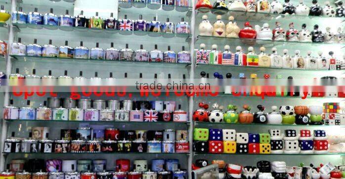 Assorted Color Spinning Push Down Metal Cigarette Ashtrays