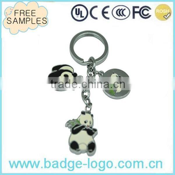 Antler shape metal key chain