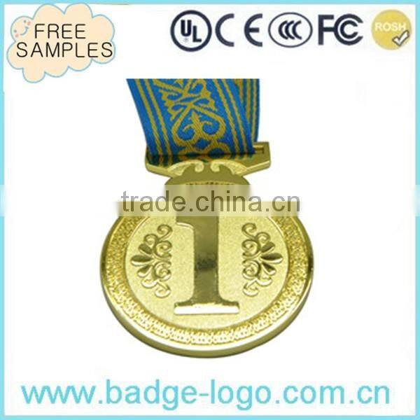 Copper Zinc Alloy Medals with Ribbons, OEM Medals Trophies Awards