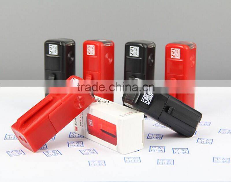 Offer Pomotional Items for Office Mini Plastic Stamper Self-inking Stamps With lanyards