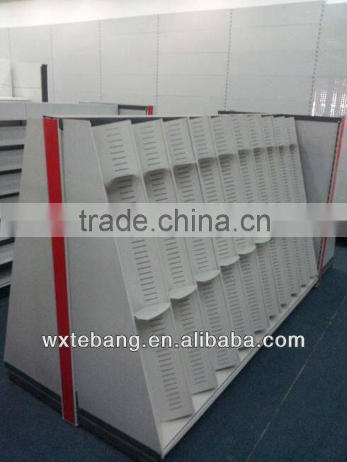 Modern high quality double-side supermarket shelf