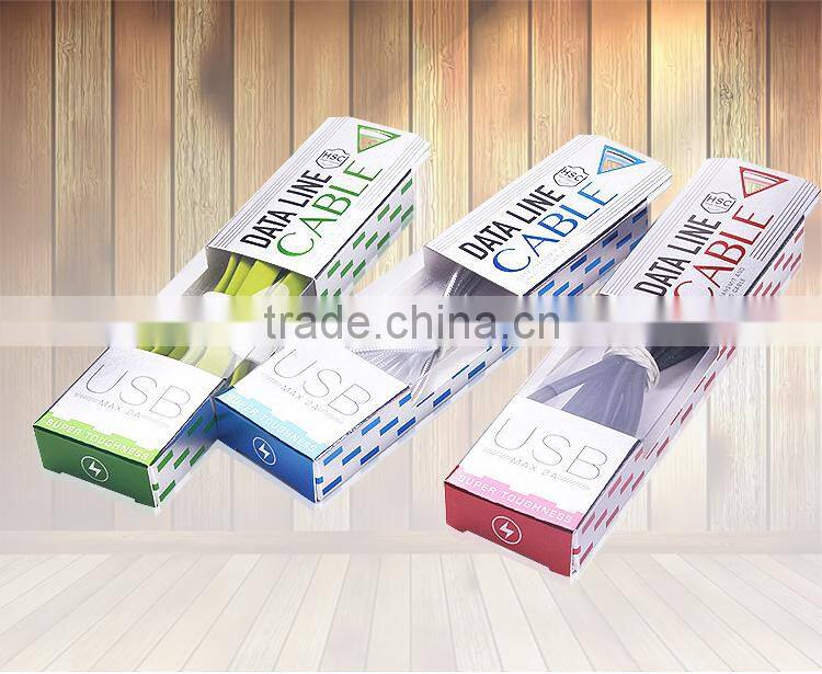 printed custom retail folding cable package