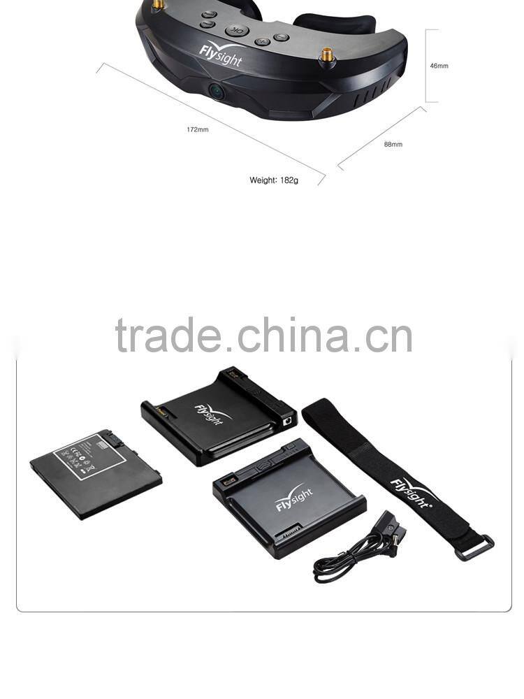 Flysight SPX02 5.8GHz FPV Video Wireless RX w/ headset&front camera compared with FatShark Attitude V2 Video Goggles