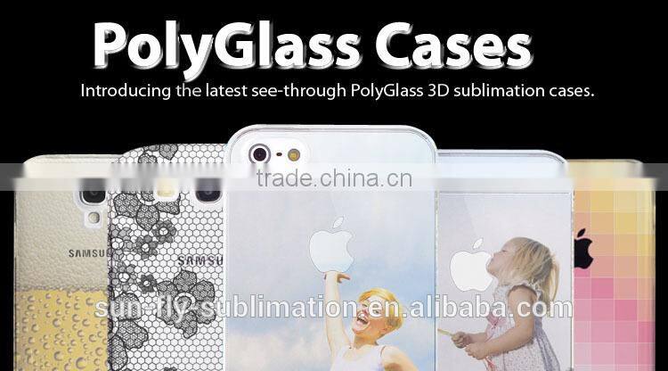 Sublimation polyglass phone case for Iphone 4/4s/5/5c/5s//sublimation tranparent phone case