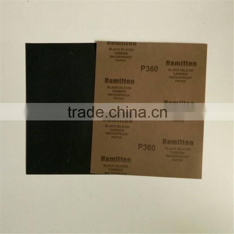 Latex Paper Backing Silicon Carbide Waterproof Abrasive Paper