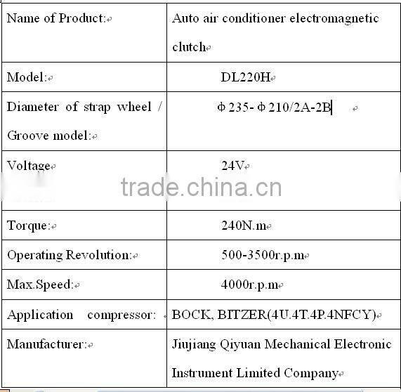 Green Initiative 10'low carbon steel auto air conditioning magnetic clutches