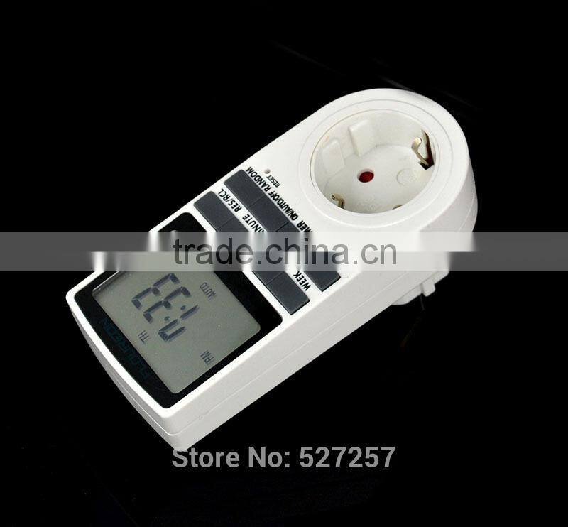 12/24 Hours Digital Plug-in Timer Programmable EU Plug Socket Switch