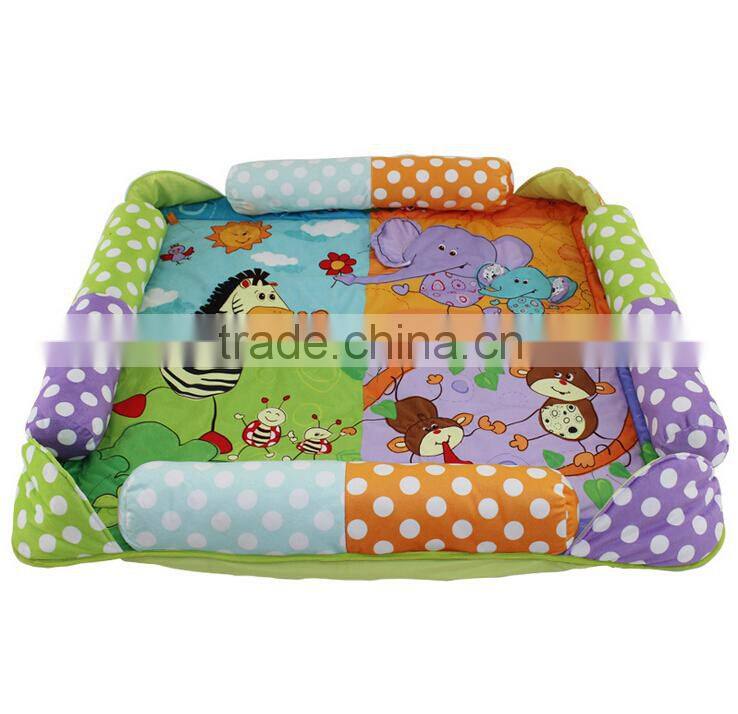 2015 Hot Sale Multi Activity Soft Plush Toy Children Cushionad Paly Mat for Baby