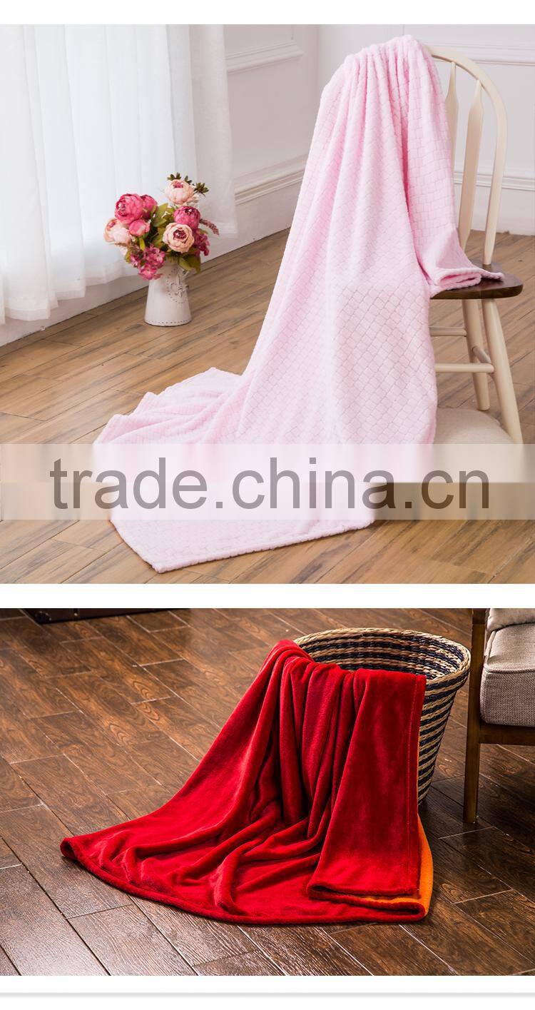 60"x80" standard size Sherpa blanket with 2cm turnover locked