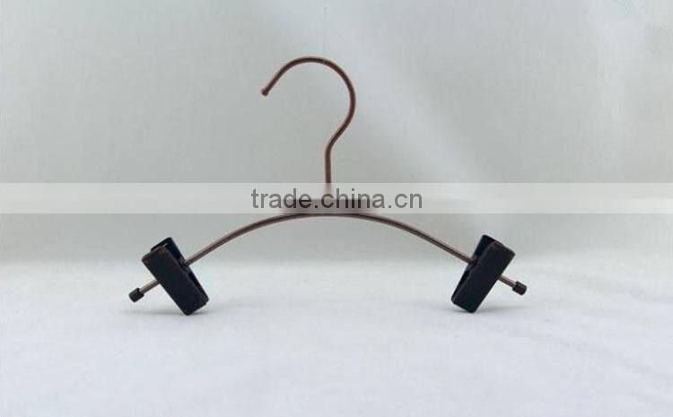 Creative Copper Metal Clips hanger for Pants, Wire Skirt Hanger