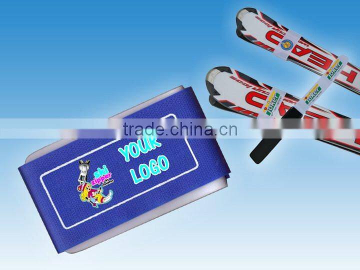 hook and loop custom ski straps