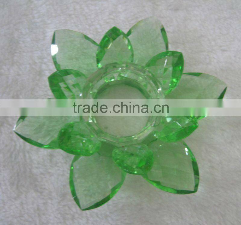 Elegant crystal candlestick glass candlestick