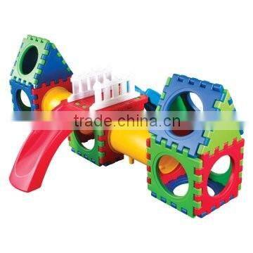 Kids outdoor playground child plastic playyard slides