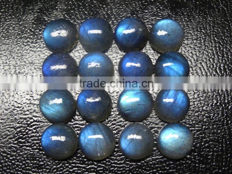 Labradorite Gemstone faceted Cushion cut with nice blue flahsy color and best polish and making