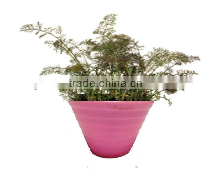 plastic melamine color flowerpot
