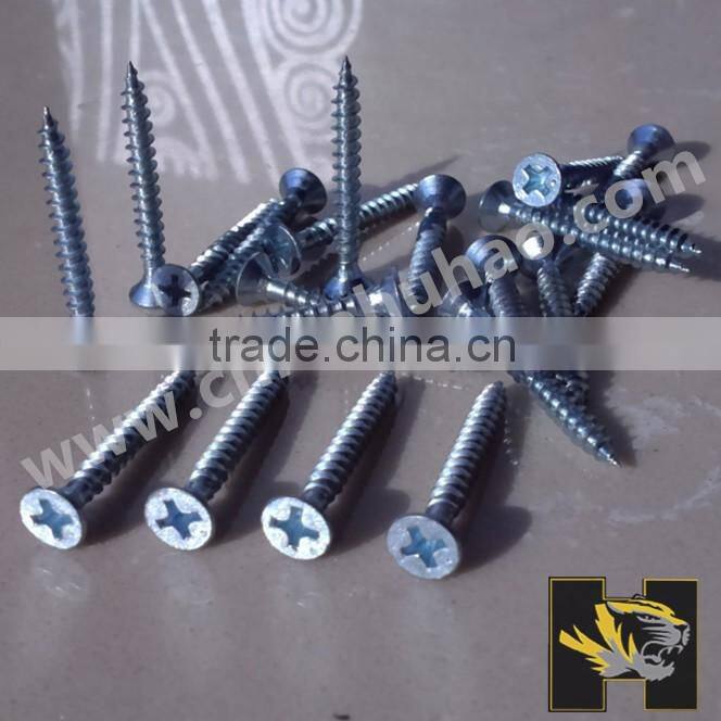 Galvanized yellow zinc pozi drive Chipboard screw