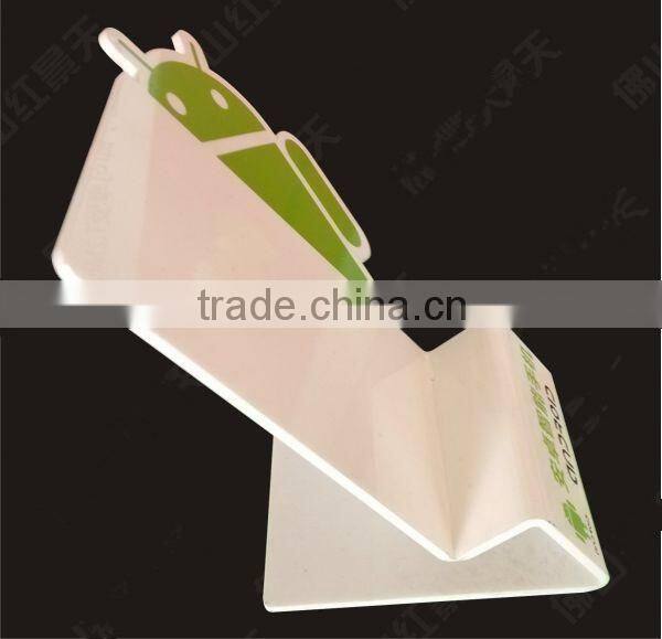 plastic mobile phone holders for retail printing logo clear cell phone holder acrylic cell phone display