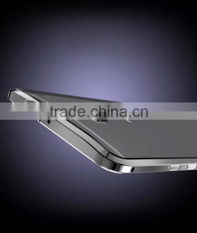 Mate 7 Gold edge Aluminum case For Huawei Ascend Mate 7 Aluminum Metal + Tempered Glass Protector case cover for huawei mate 7