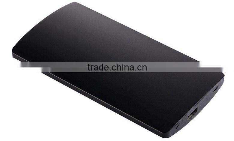 2016 Aluminum Comfortable Handle Excellent Design 6000mAh Power Bank Housing