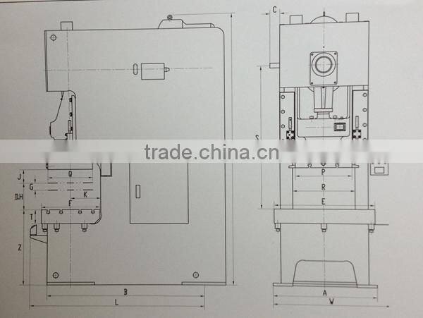 JF21 series C type High Performance Press Machine with Fixed Bed