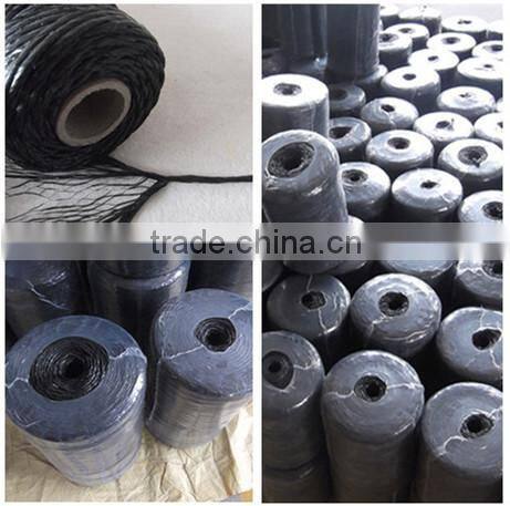 pp split film hay baler twine of black color