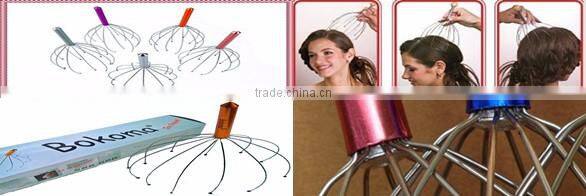 Head Massager Therapy Stainless Wire Hand Held Head Scalp Massager