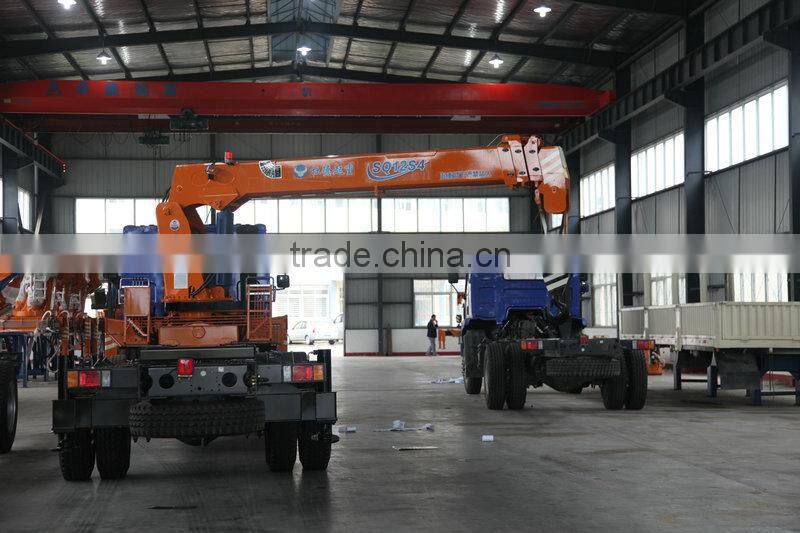 12ton telescopic boom Crane and Accessories,SQ12S4, hydraulic truck mounted crane.