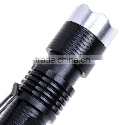 aluminum rechargeable portable emergency led flashlight