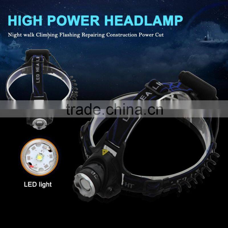 1200Lm Waterproof XML T6 Zoom LED Headlight Headlamp Head Lamp Light Zoomable Adjust Focus For Bicycle Camping Hiking