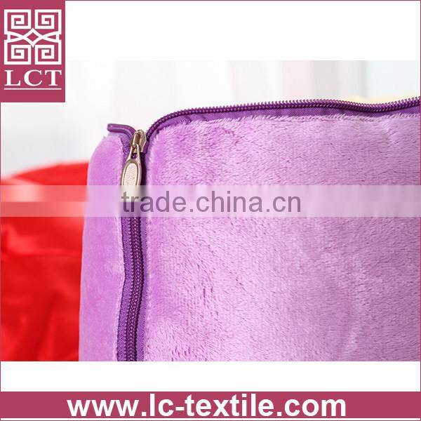 wholesale 2 in 1 folding blanket design plush magic pillow with high quality embroidery(LCTP0121)
