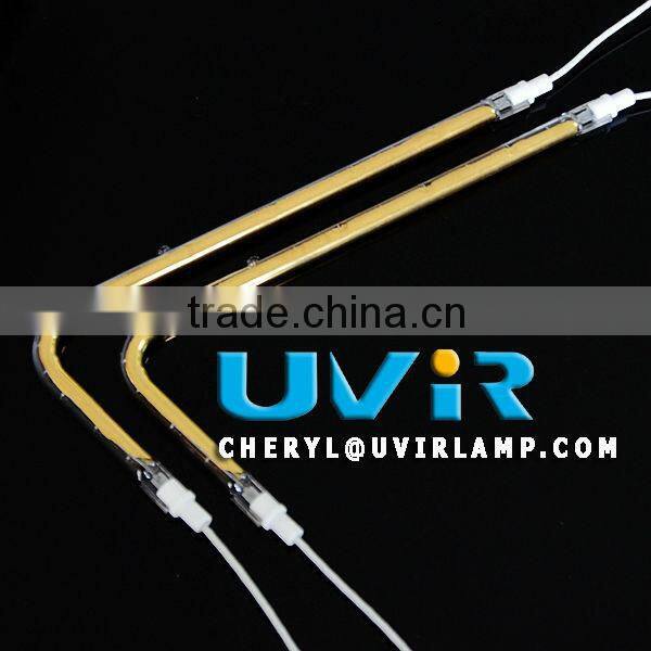 IR quartz heat lamp for secondary blow molding