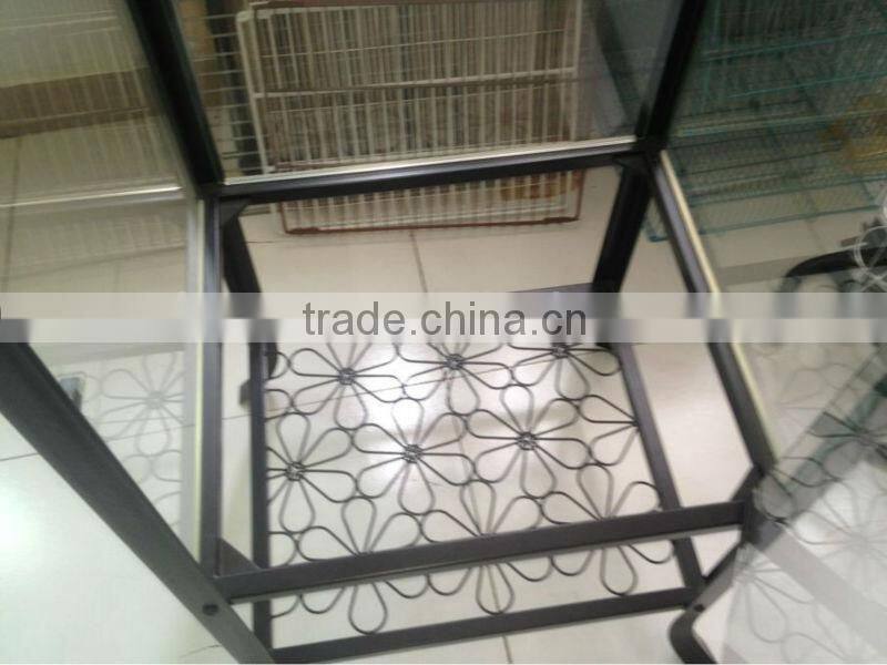 transparent glass wine and cup cabinet