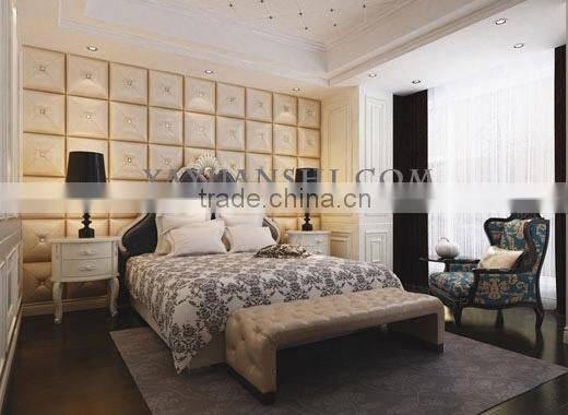 2016 new design 3D Leather wall covering size 40cm *40cm from China