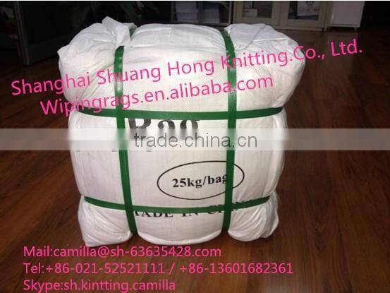 100% cotton white wiping waste for cotton swabs