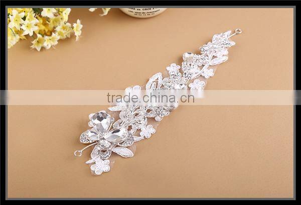 MYLOVE white crystal lace hair jewelry wedding hair accessory for bridal MLF106