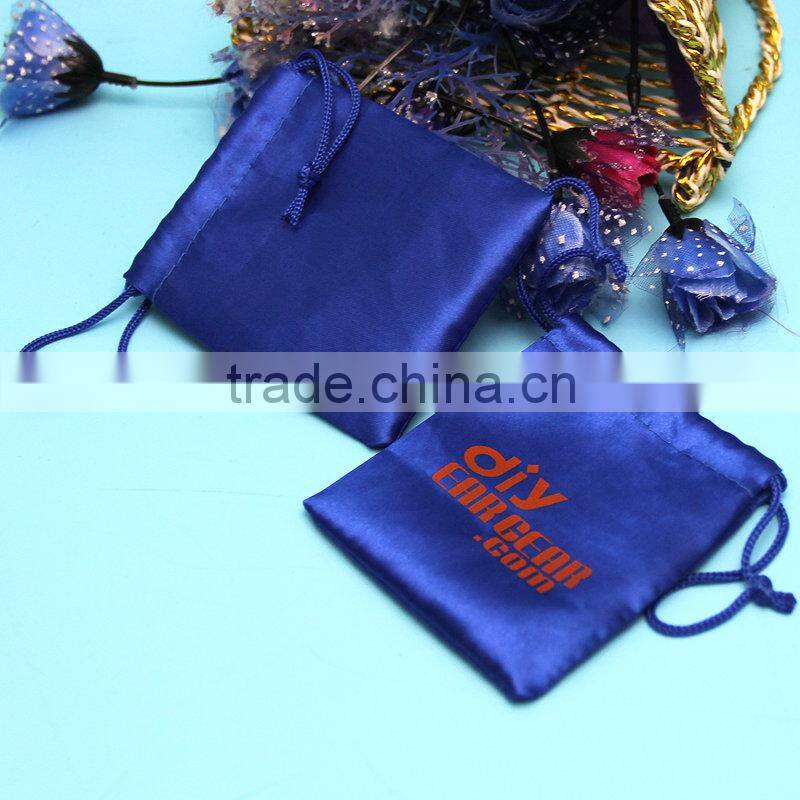 Durable promotional cheap premade satin pouch