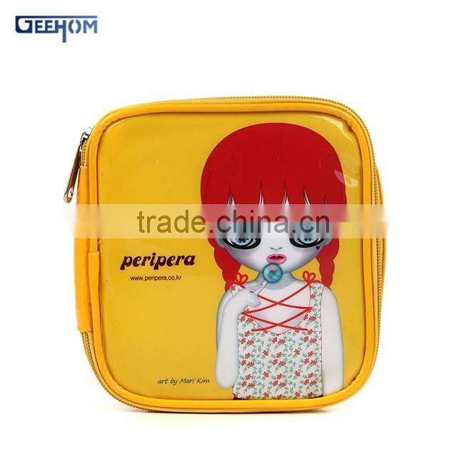 pvc cosmetic bag with zipper ,pvc makeup bag with compartments
