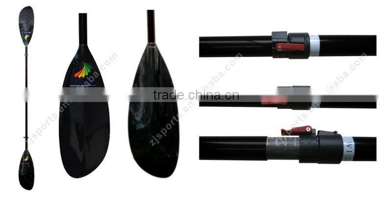 extendable carbon kayak paddle with oval shaft