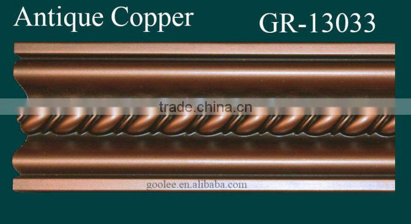 European- style Environmental Decorative PU Carved Foam Cornice Molding