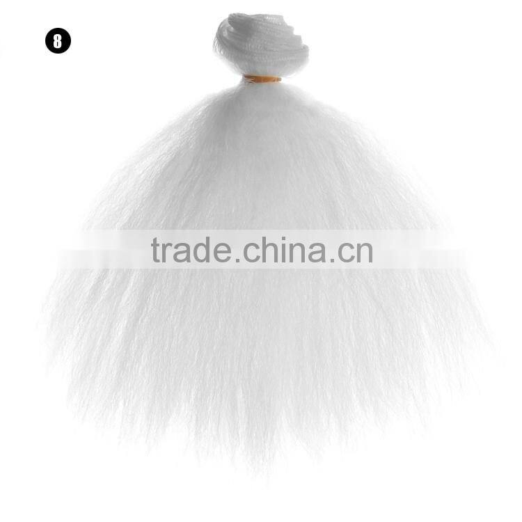 wholesale 15cm afro curly hair piece for doll wig