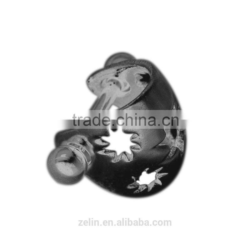 Stainless steel hollow gear ear cuff cartilage body piercing jewelry