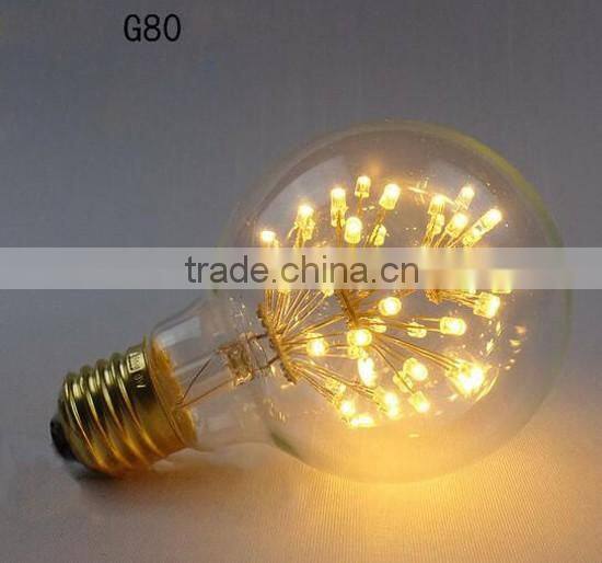 Vintage Fireworks LED Star Light Edison Bulb Style Lamp Home Decorative