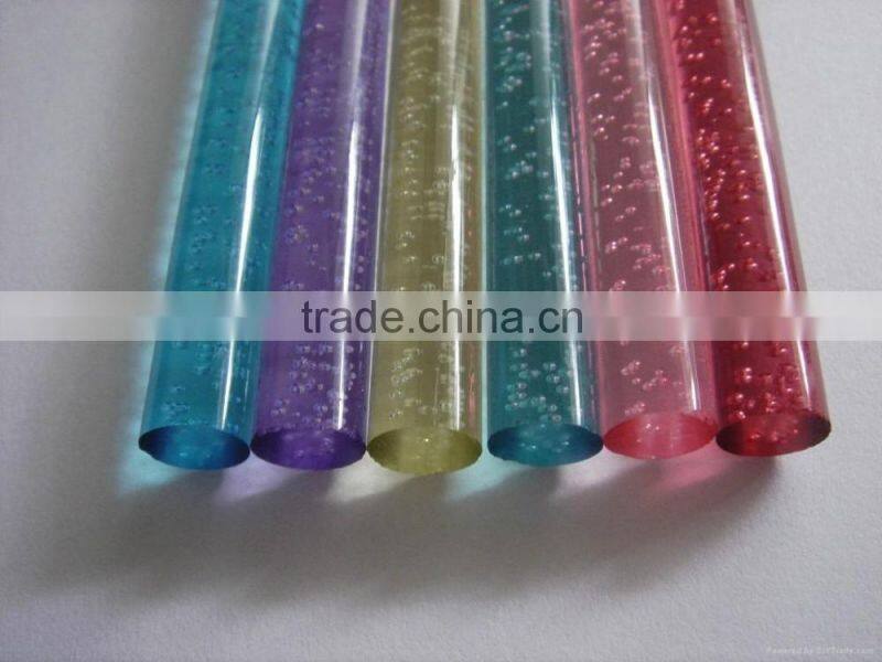 Factory price led lighting acrylic rod acrylic bubble rod and PMMA bar stool