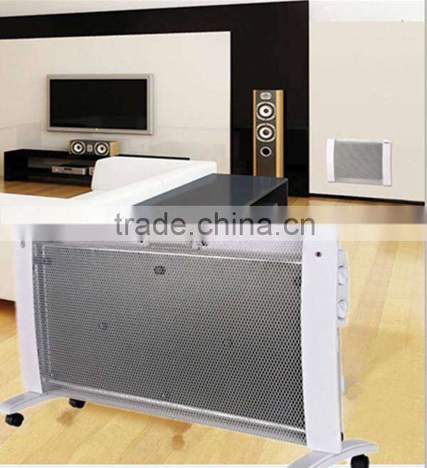 Decorative modern electric wall heater diamond electric heater with handle and movable castors