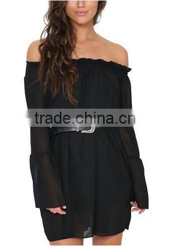 Women's Casual Butterfly Sleeve Floral Print Chiffon Dress