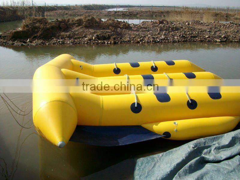 funny inflatable flying fish boat