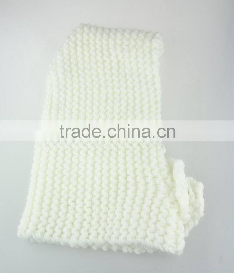 High quality new import children knitted scarf and gloves set