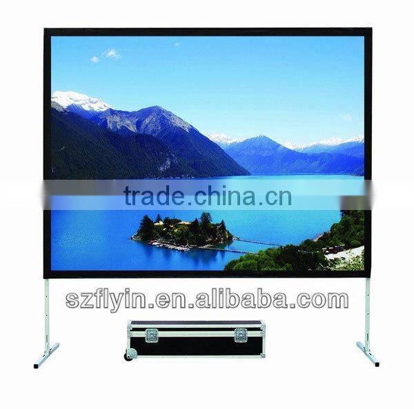 Perfect IMAX 200 inch fast folding screens any size factory customized for outdoor Rear&Front Projector Screen