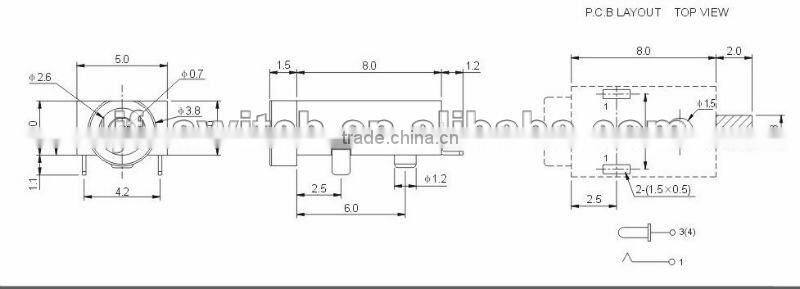 DC-202-H female dc jack