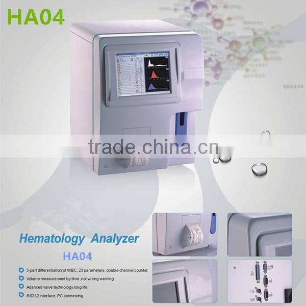 HA04 3 Part WBC Auto Hematology Analyzer /blood analyzer Price